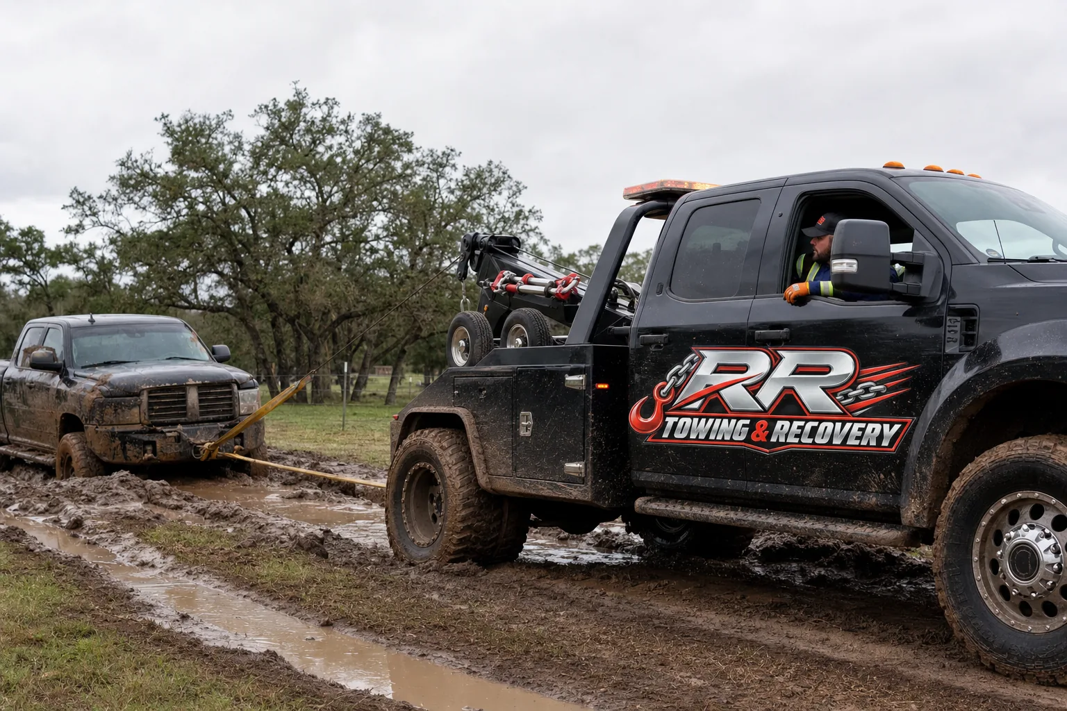 Mud & Soft-Ground Recovery — RR Towing & Recovery